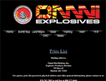 Tablet Screenshot of omniexplosives.com
